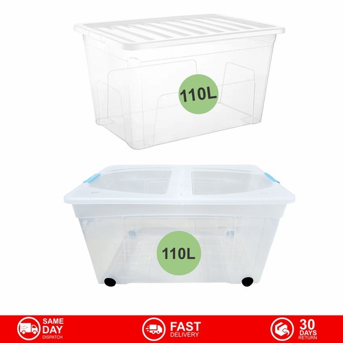110l plastic storage - storage, boxes