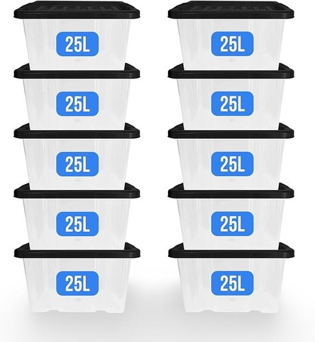 X25l clear plastic storage - clear,