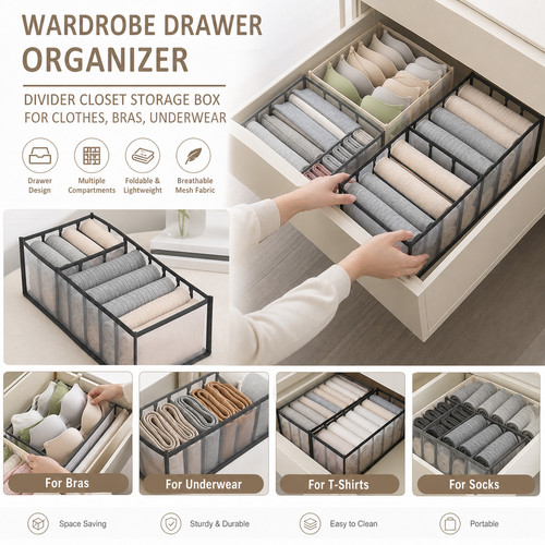 Drawer storage organiser box - drawer,
