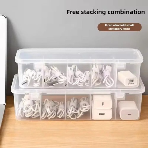 Transparent cable organizer - transparent,
