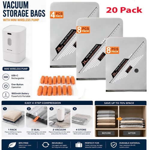 20x vacuum storage - storage, bags