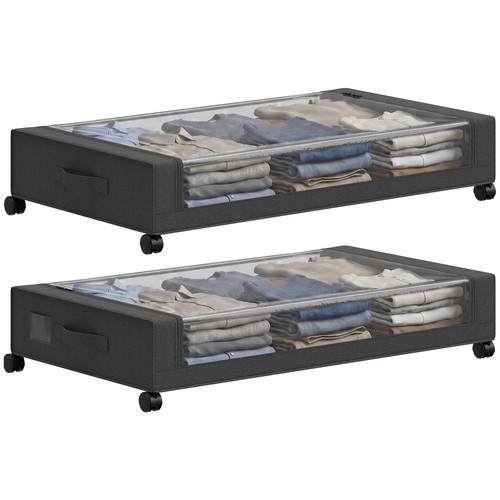 Homcom 40l under - under, storage