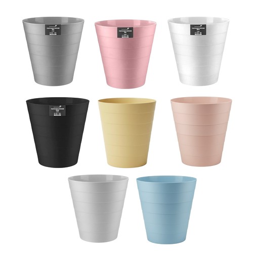 Waste paper dust bin round - dust,