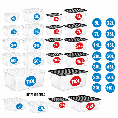 Plastic storage boxes with - storage,