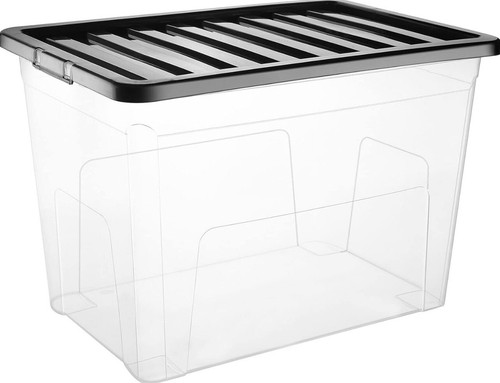 Clear plastic storage - plastic, boxes