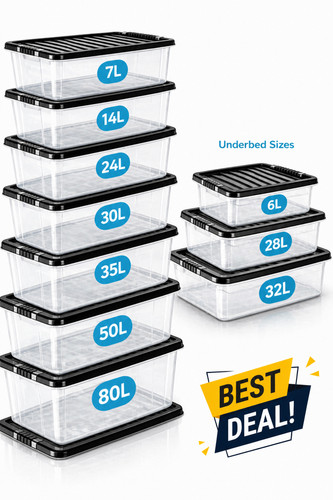 Plastic storage boxes with - storage,