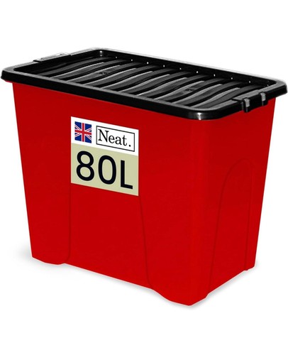 Plastic storage box 80l - plastic,