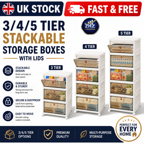Tier stackable storage - 3, 4